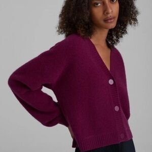 Club Monaco Cherry Boiled Cashmere Cardigan